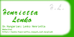 henrietta lenko business card